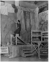 Evelyn Raymond at work, ca. 1940